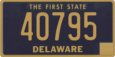 DE license plate 40795