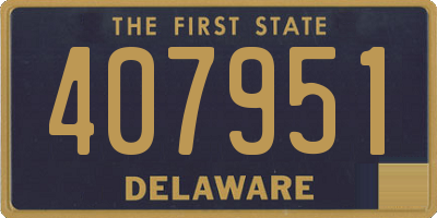 DE license plate 407951