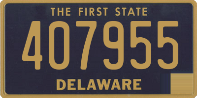 DE license plate 407955