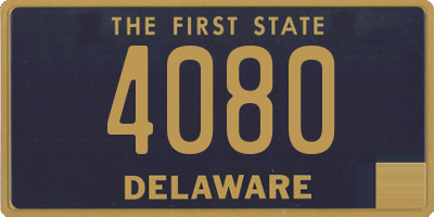 DE license plate 4080