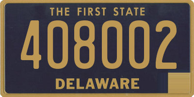 DE license plate 408002