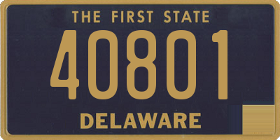 DE license plate 40801