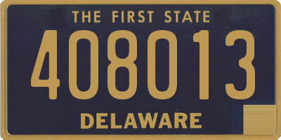 DE license plate 408013