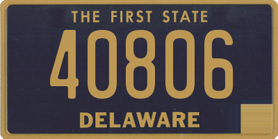 DE license plate 40806
