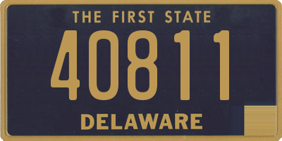 DE license plate 40811