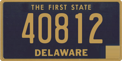 DE license plate 40812