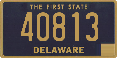 DE license plate 40813