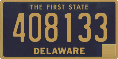 DE license plate 408133