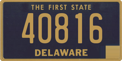 DE license plate 40816