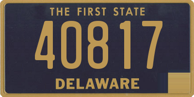DE license plate 40817