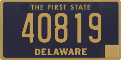 DE license plate 40819