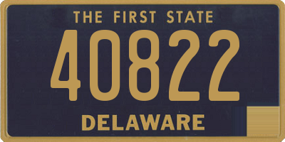 DE license plate 40822