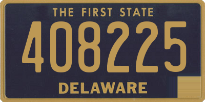 DE license plate 408225