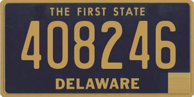 DE license plate 408246