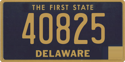 DE license plate 40825