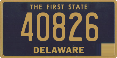 DE license plate 40826