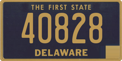 DE license plate 40828