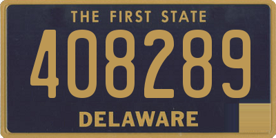 DE license plate 408289
