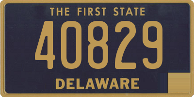 DE license plate 40829