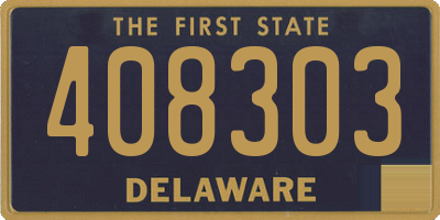 DE license plate 408303