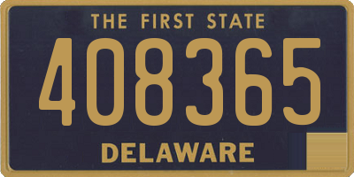 DE license plate 408365