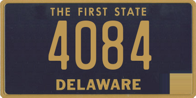 DE license plate 4084