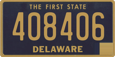DE license plate 408406
