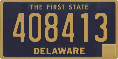DE license plate 408413