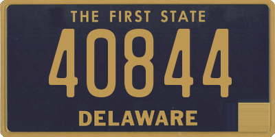 DE license plate 40844