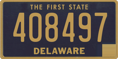 DE license plate 408497