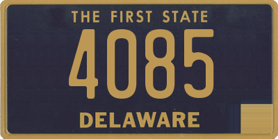 DE license plate 4085