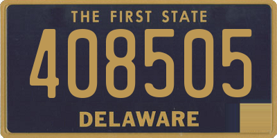 DE license plate 408505