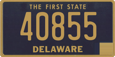 DE license plate 40855