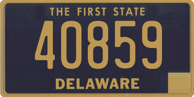 DE license plate 40859