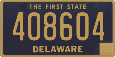 DE license plate 408604
