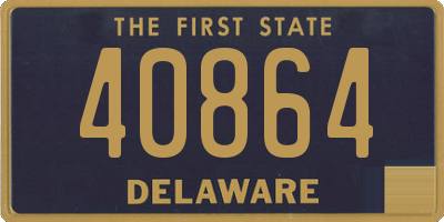 DE license plate 40864