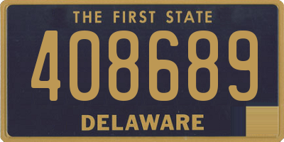 DE license plate 408689
