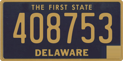 DE license plate 408753