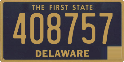 DE license plate 408757