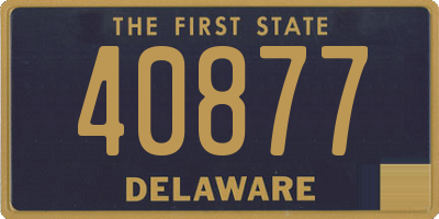 DE license plate 40877