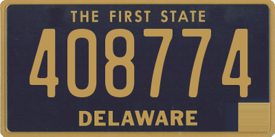 DE license plate 408774