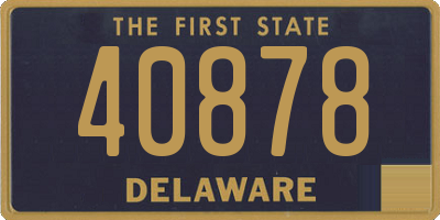 DE license plate 40878