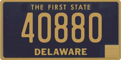 DE license plate 40880