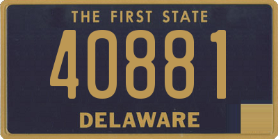 DE license plate 40881