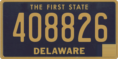 DE license plate 408826
