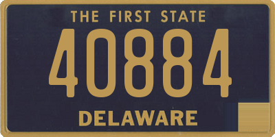 DE license plate 40884