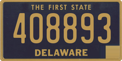 DE license plate 408893