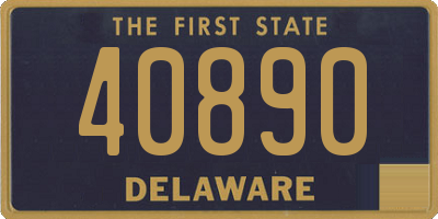 DE license plate 40890
