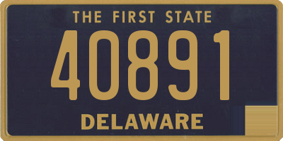 DE license plate 40891