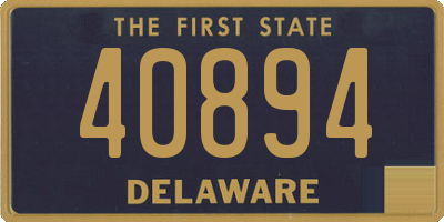 DE license plate 40894